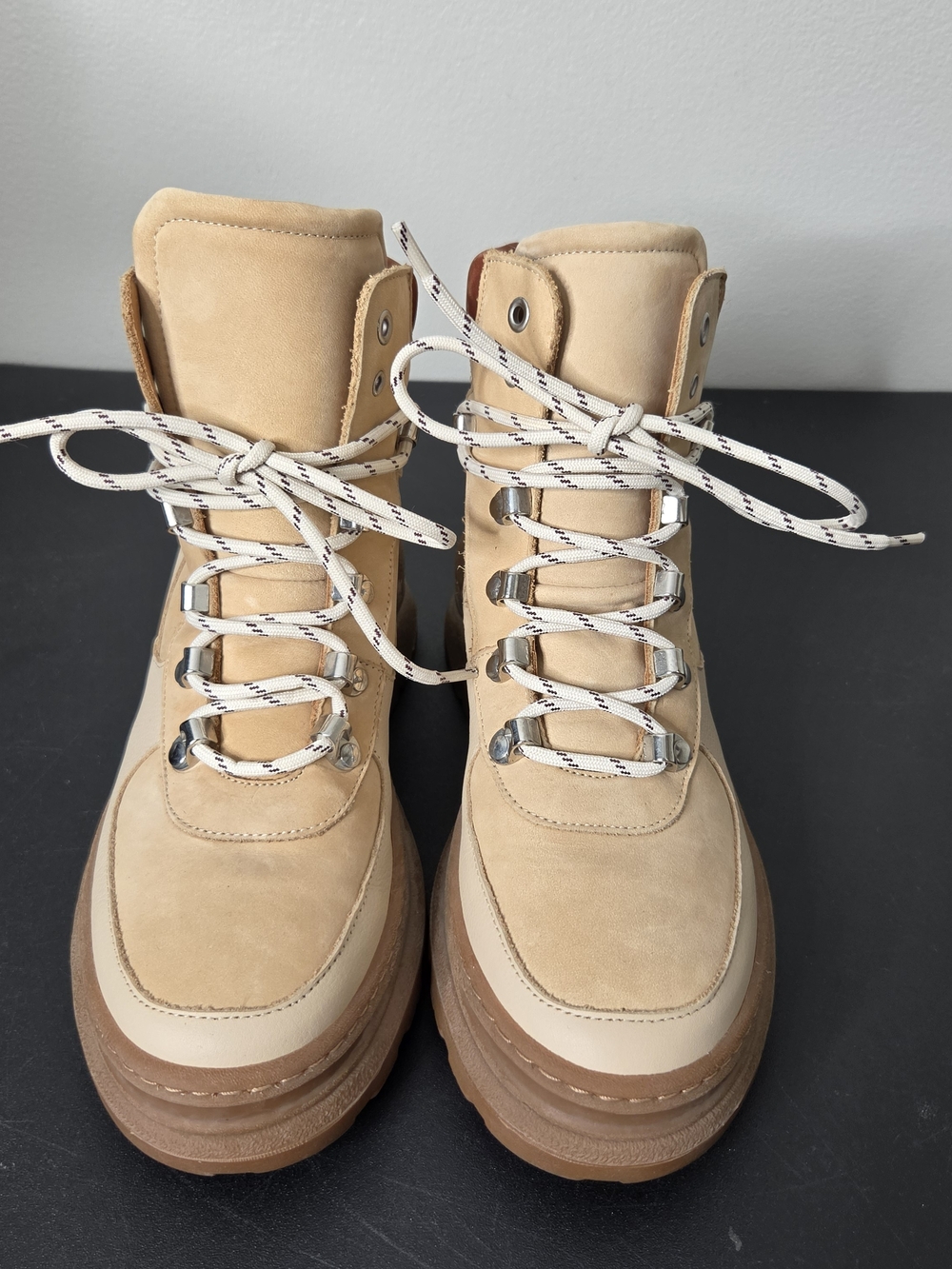 & Other Stories Suede/Leather Chunky Hiking Boots